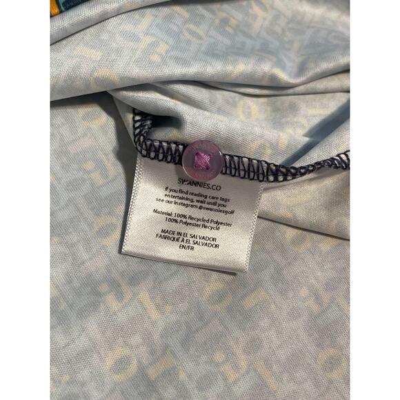 Swannies Men's Golf Polo Shirt Men’s XL Violet All Over Print Performance - Picture 10 of 11